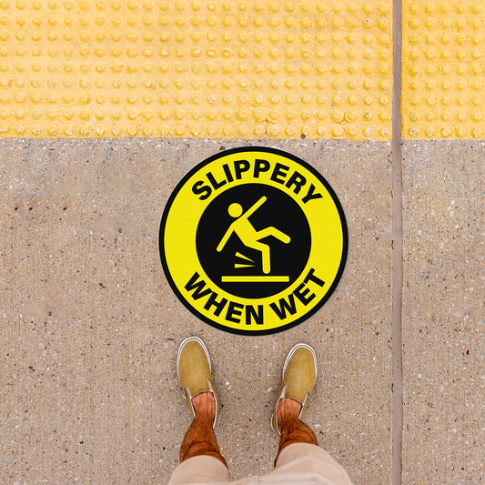 Slippery When Wet Sticker