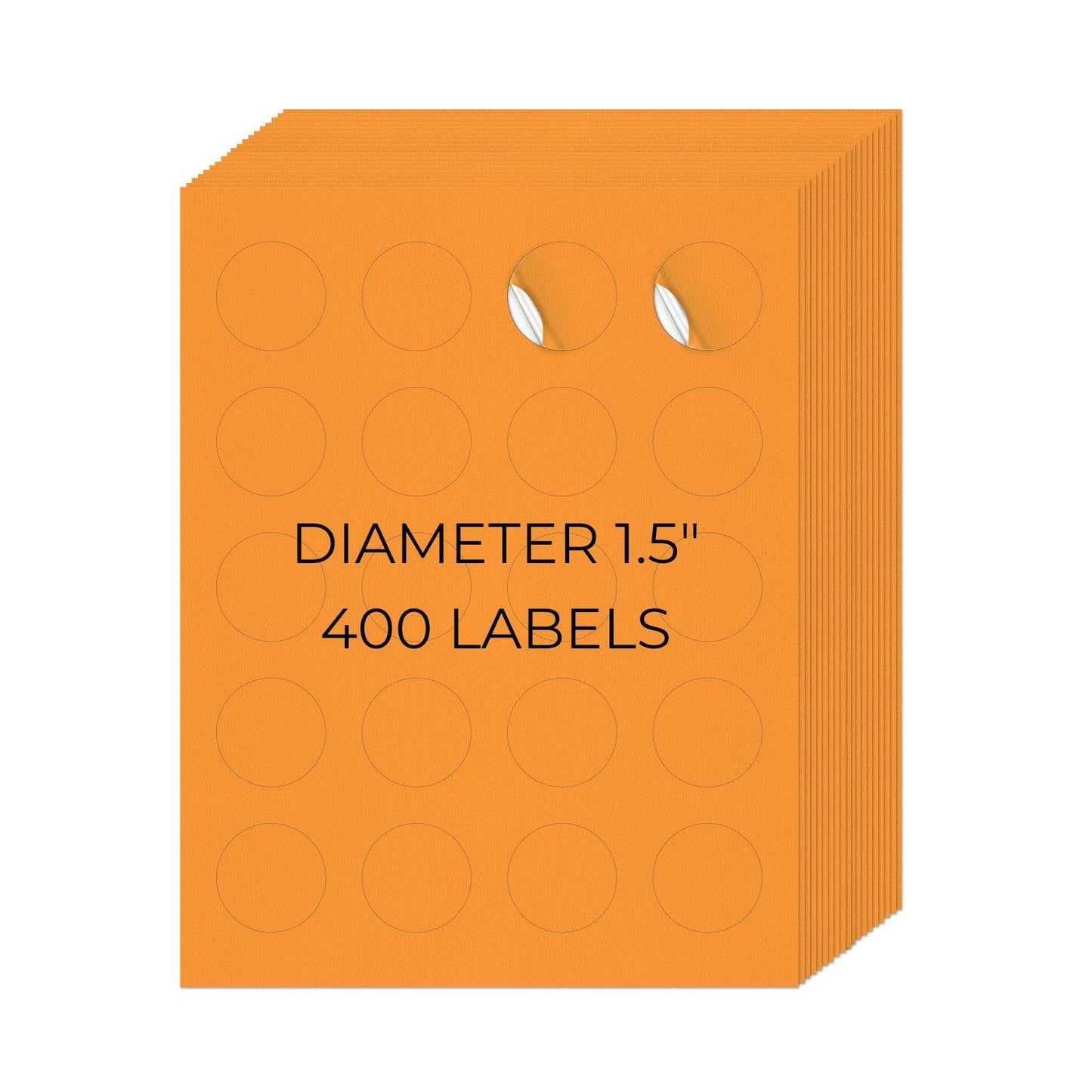 1-1/2" Round Printer Labels