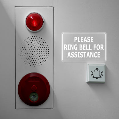 Please Ring Bell for Assistance Vinyl Sticker
