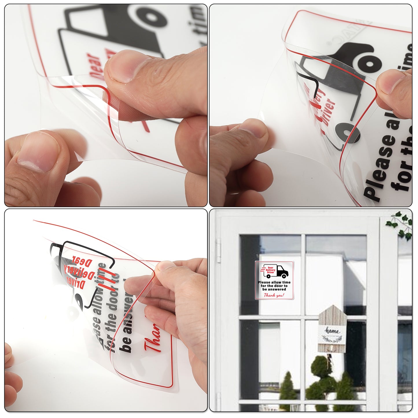 Note For Delivery Driver Vinyl Sticker