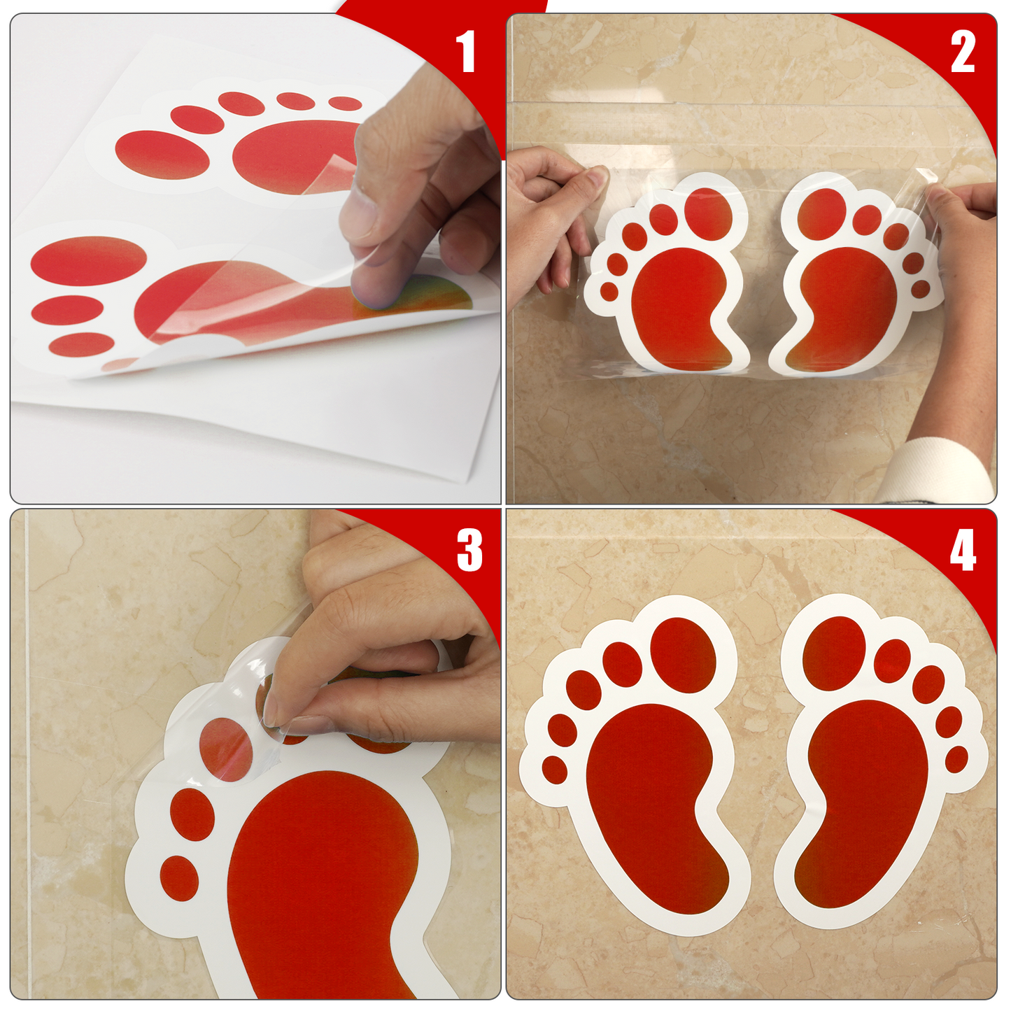 Footprint Vinyl Sticker