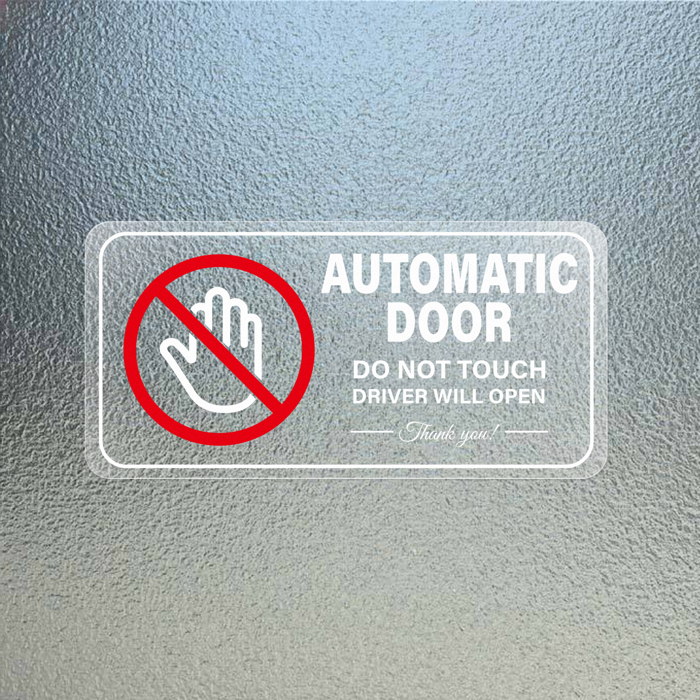 Automatic Door Vinyl Sticker 10 PCS