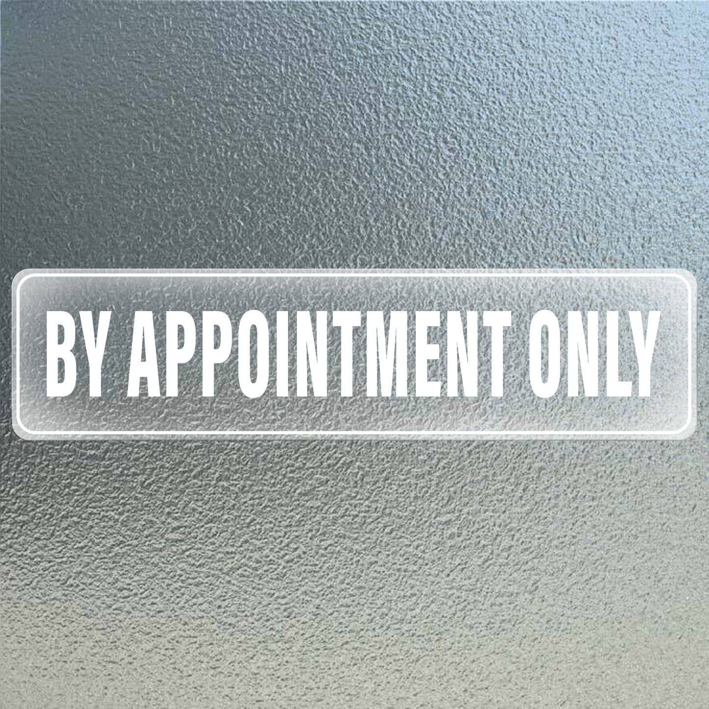 By Appoinyment Only Vinyl Sticker