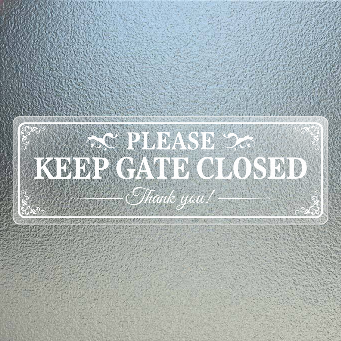 Please Keep Gate Closed Vinyl Sticker