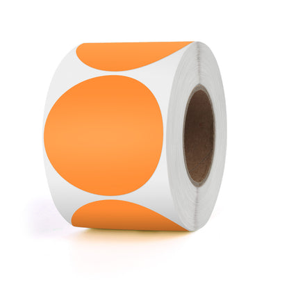 2 Inch Vinyl Round Thermal Labels 500 PCS