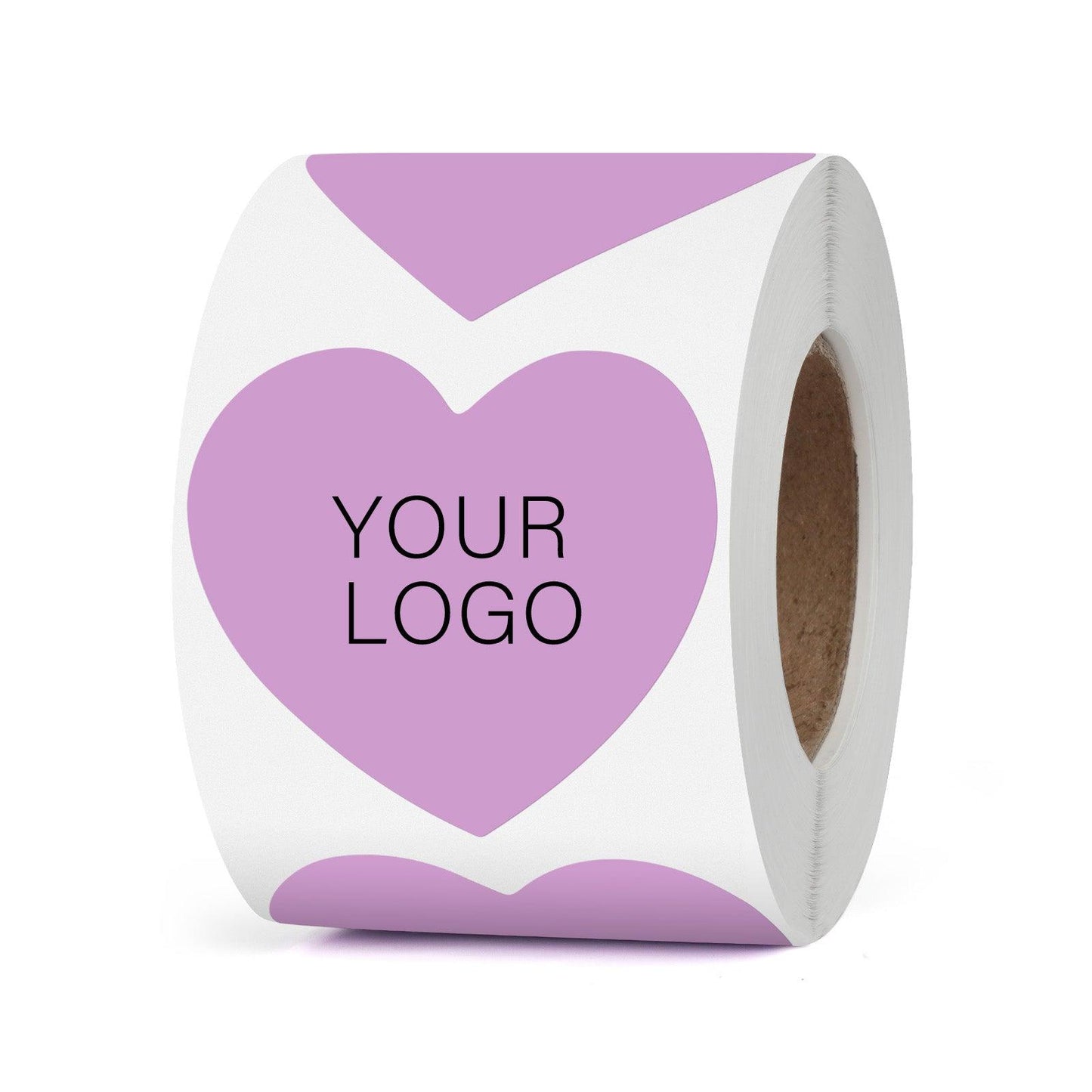 2 Inch Heart Thermal Labels