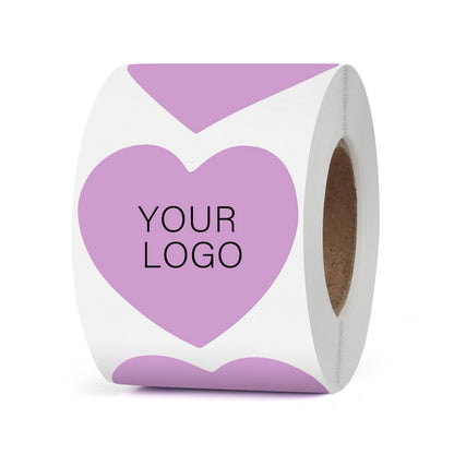 2 Inch Heart Thermal Labels