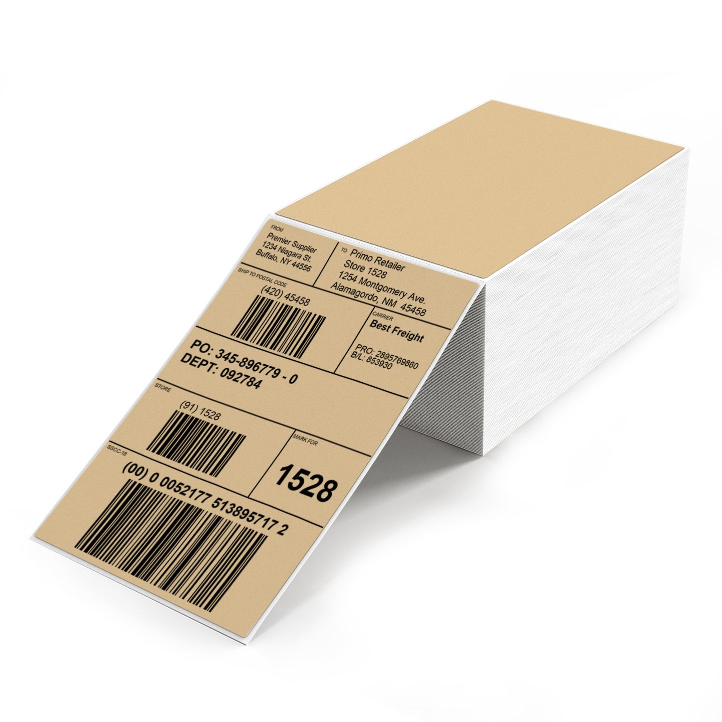 4 × 6 Inch Shipping Thermal Labels 500 PCS
