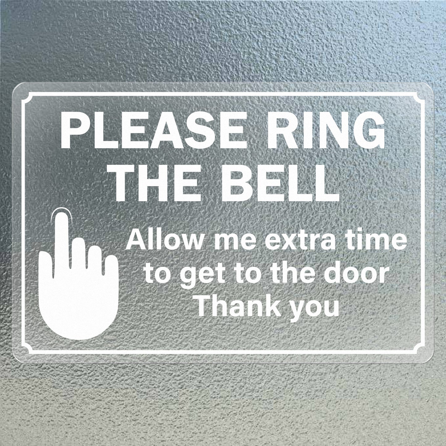 Please Ring The Bell Vinyl Sticker