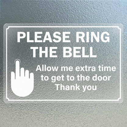 Please Ring The Bell Vinyl Sticker