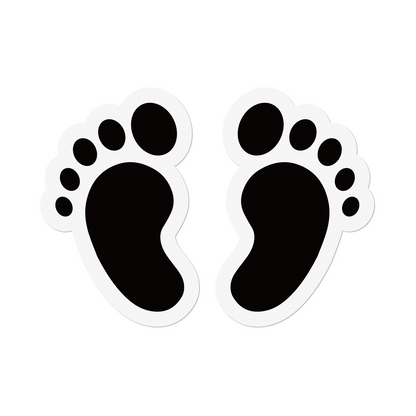 Footprint Vinyl Sticker