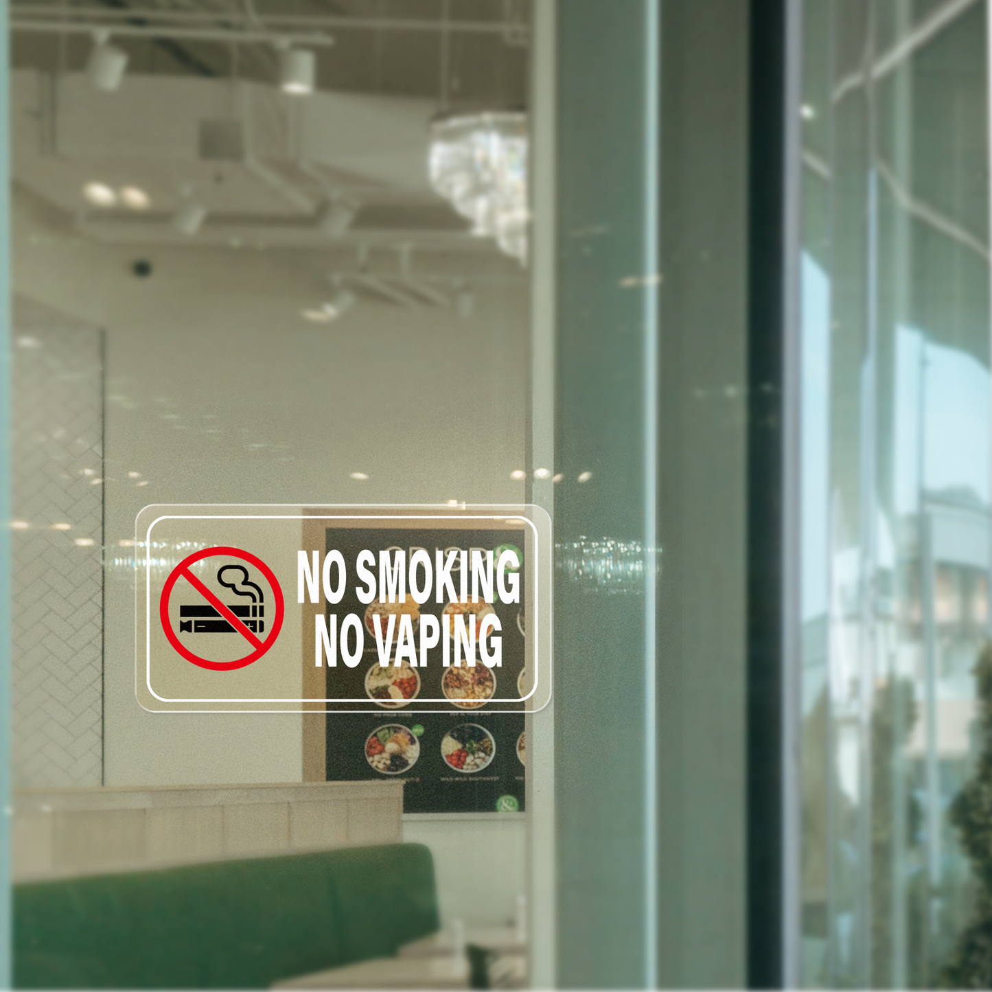 No Smoking No Vaping Vinyl Sticker