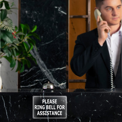 Please Ring Bell for Assistance Vinyl Sticker