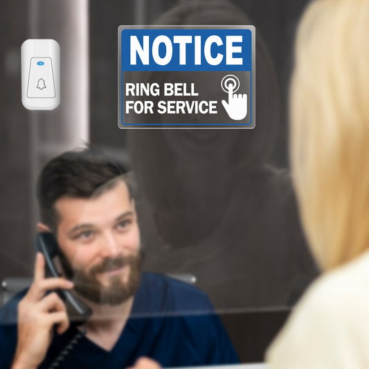 Notice Ring Bell for Service Vinyl Sticker