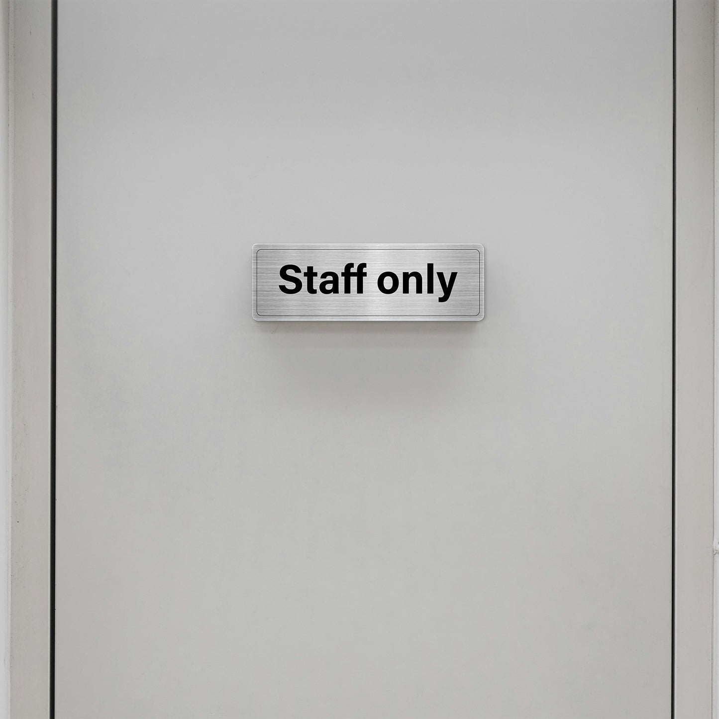 Staff Only 30 x 10 cm Aluminium Sign
