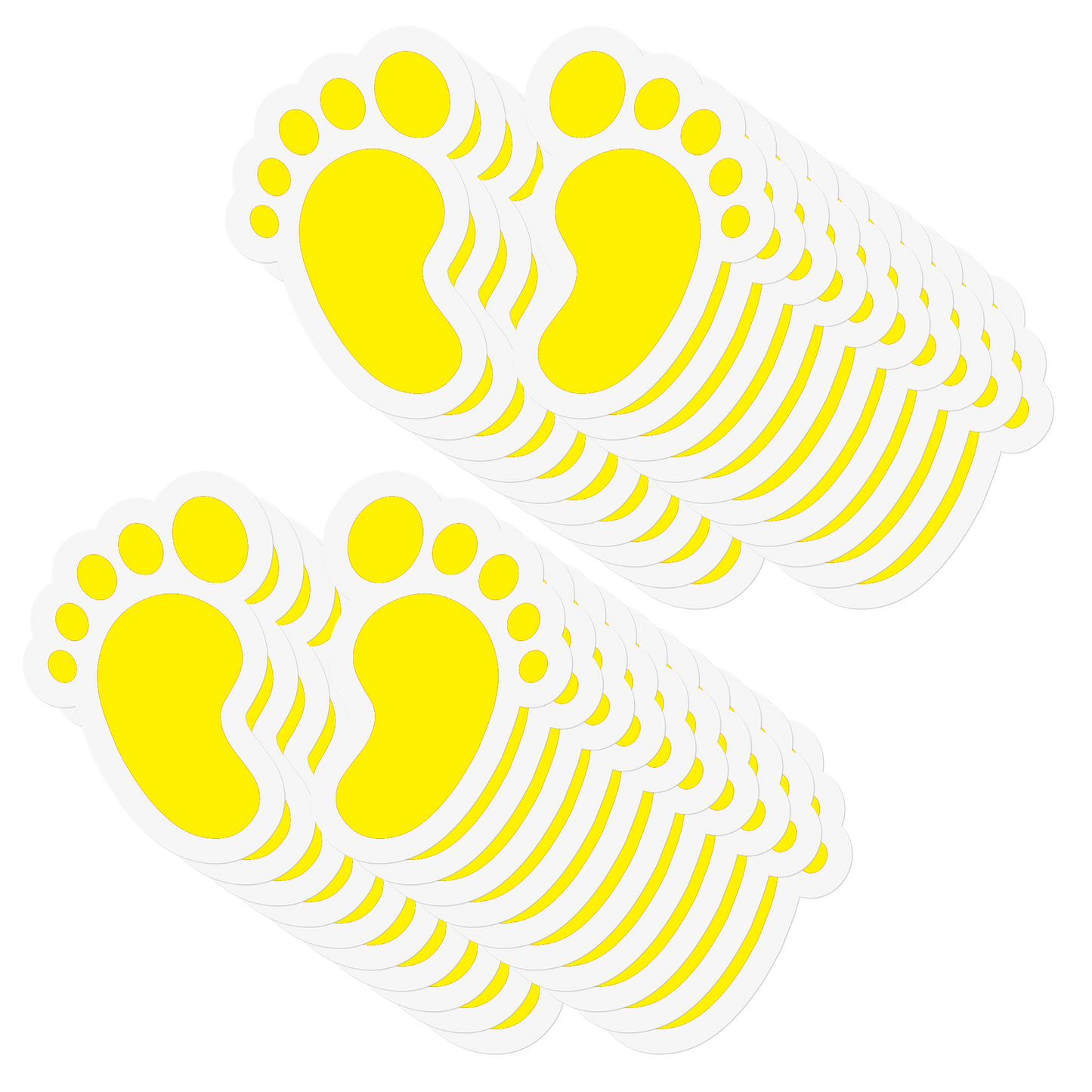 Footprint Vinyl Sticker