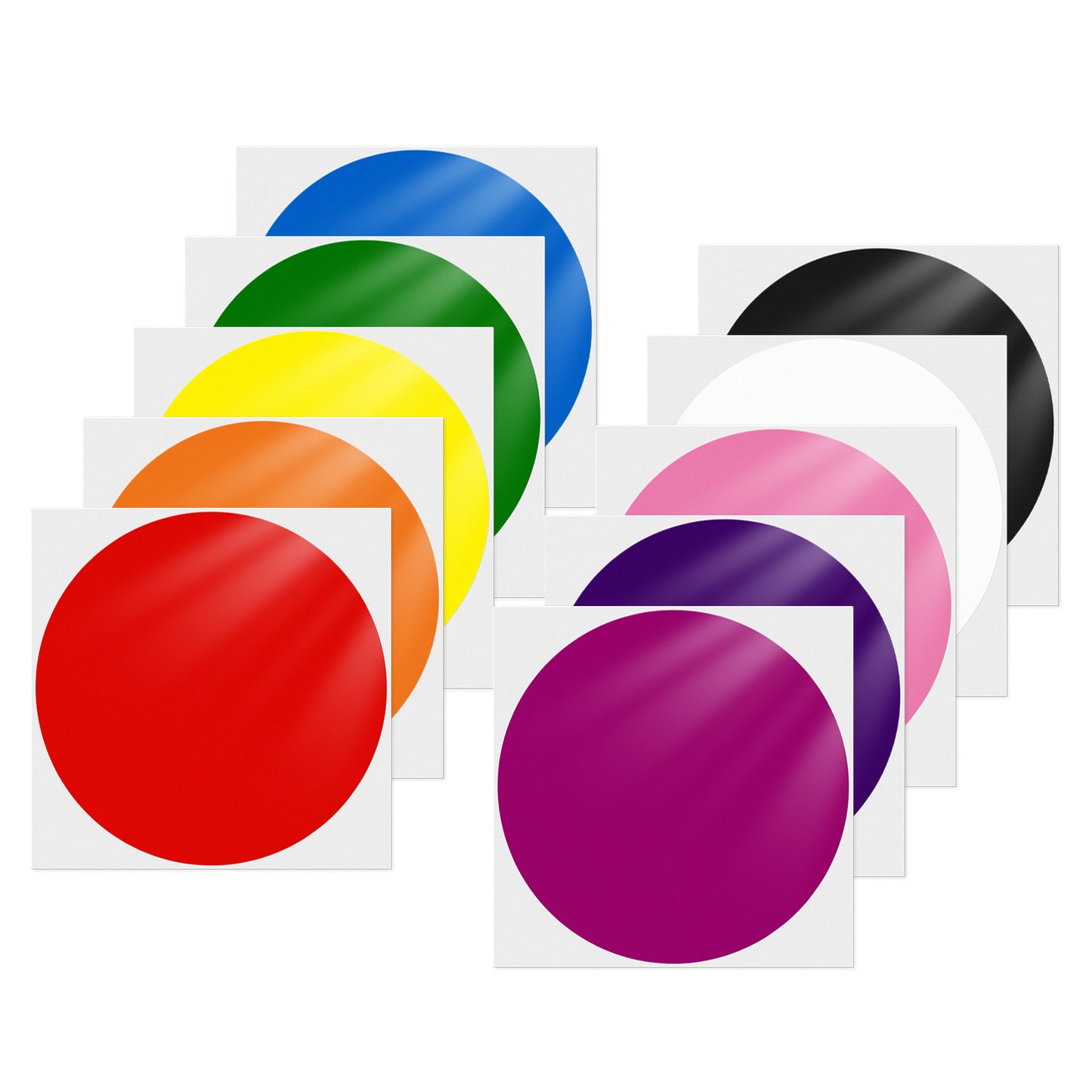 6 Inches Vinyl Round Labels