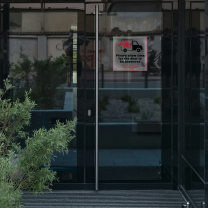 Note For Delivery Driver Vinyl Sticker