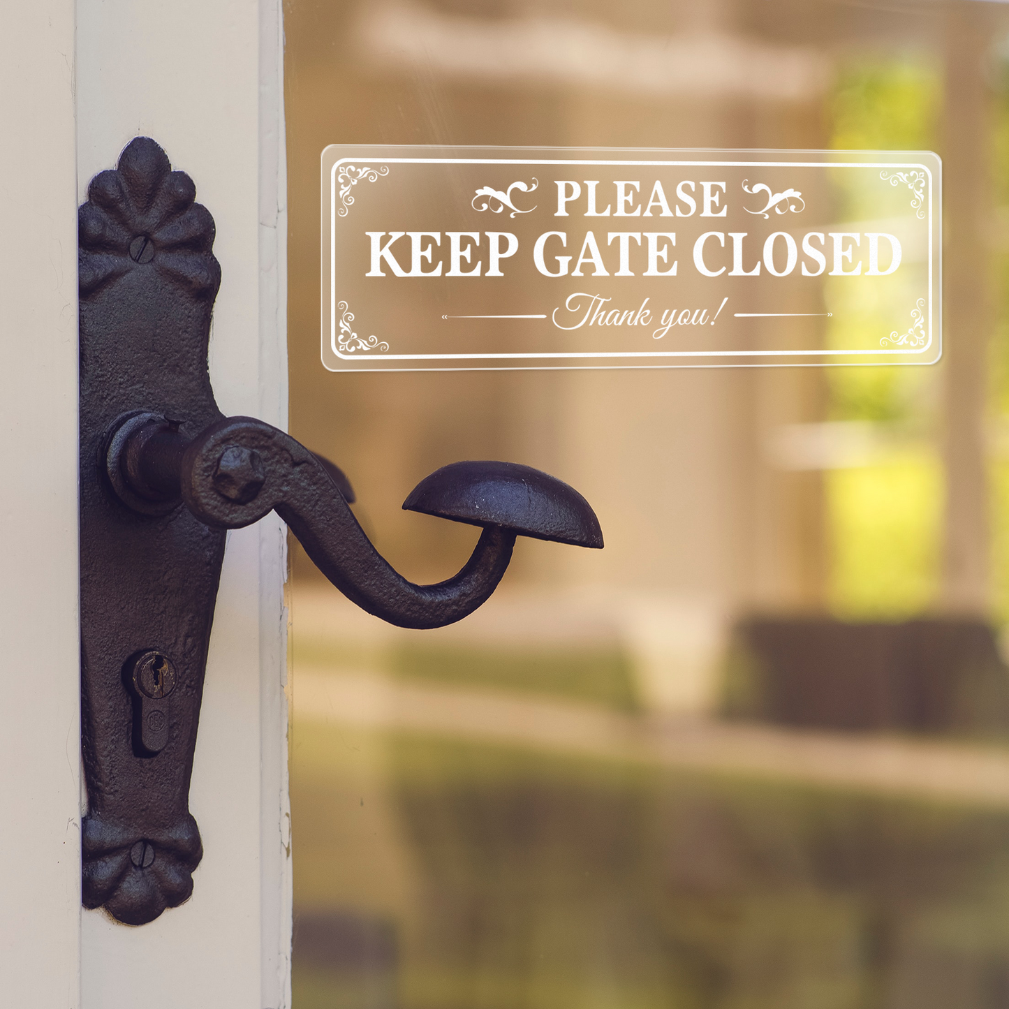 Please Keep Gate Closed Vinyl Sticker