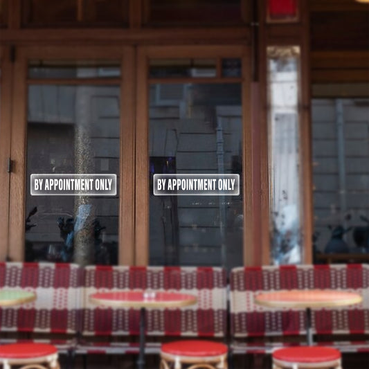 By Appoinyment Only Vinyl Sticker