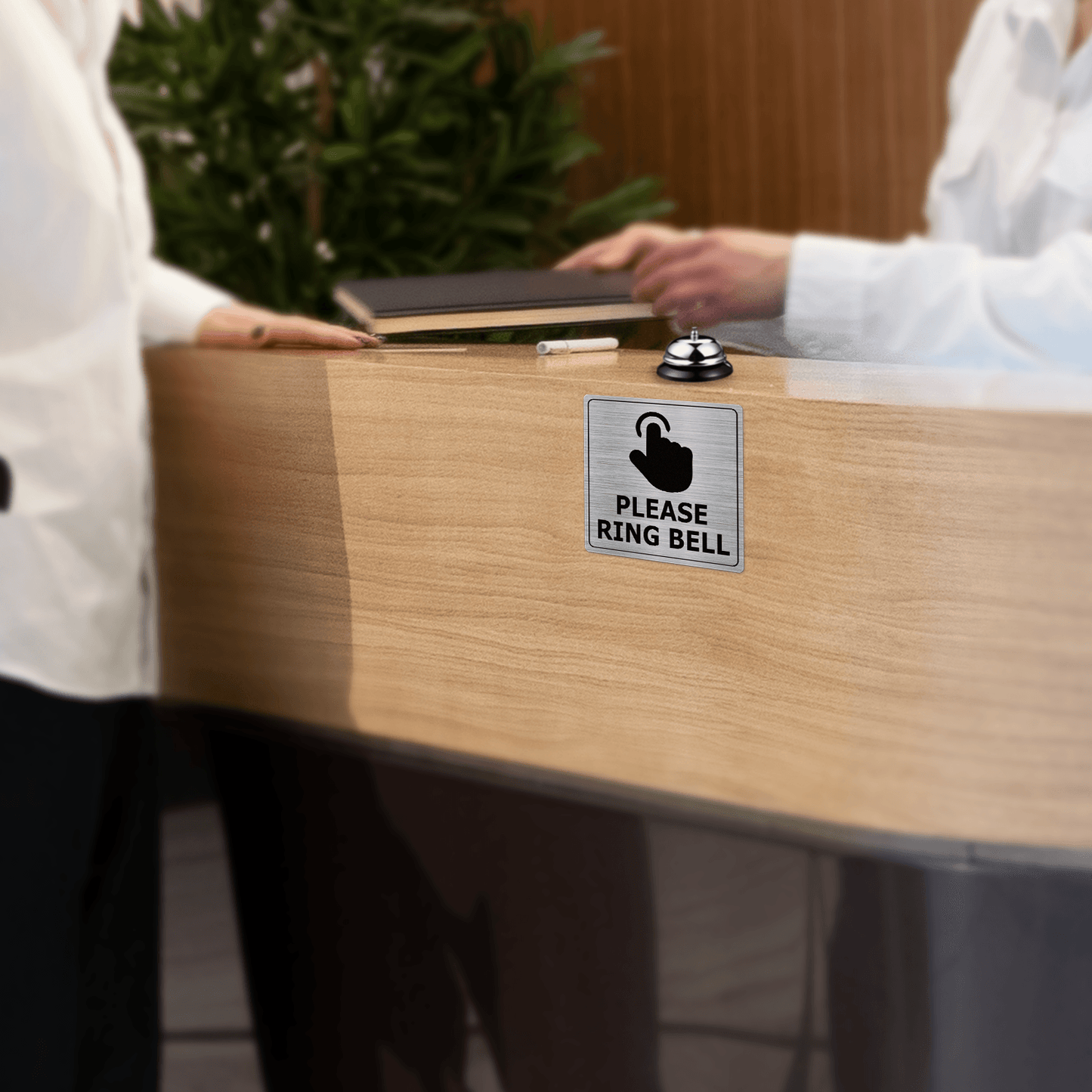 Please Ring Bell 6 x 6 Inches Aluminum Sign