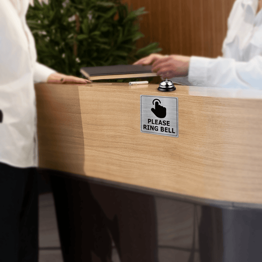 Please Ring Bell 6 x 6 Inches Aluminum Sign