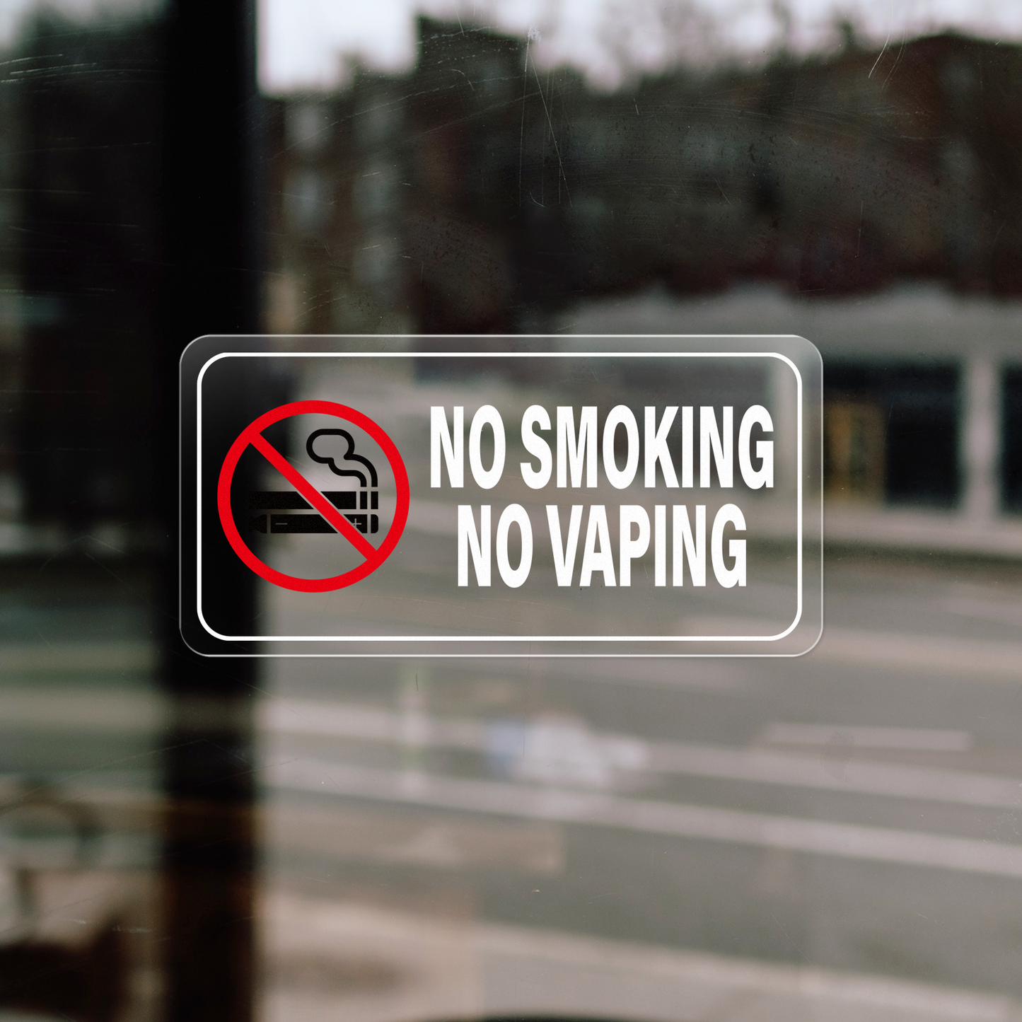 No Smoking No Vaping Vinyl Sticker