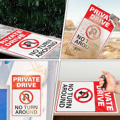 No Trucks Beyond This Point 10 x 14 Inch Aluminum Signs