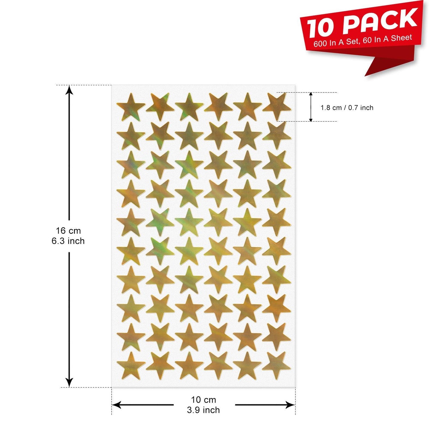 Star Shape Vinyl Sticker