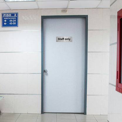 Staff Only 30 x 10 cm Aluminium Sign
