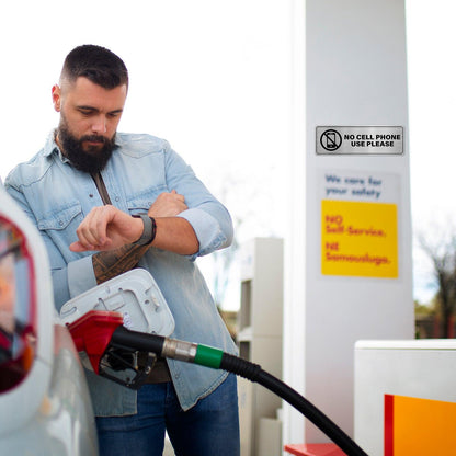 No Cell Phone Use Please 9 X 3 Inch Aluminum Sign