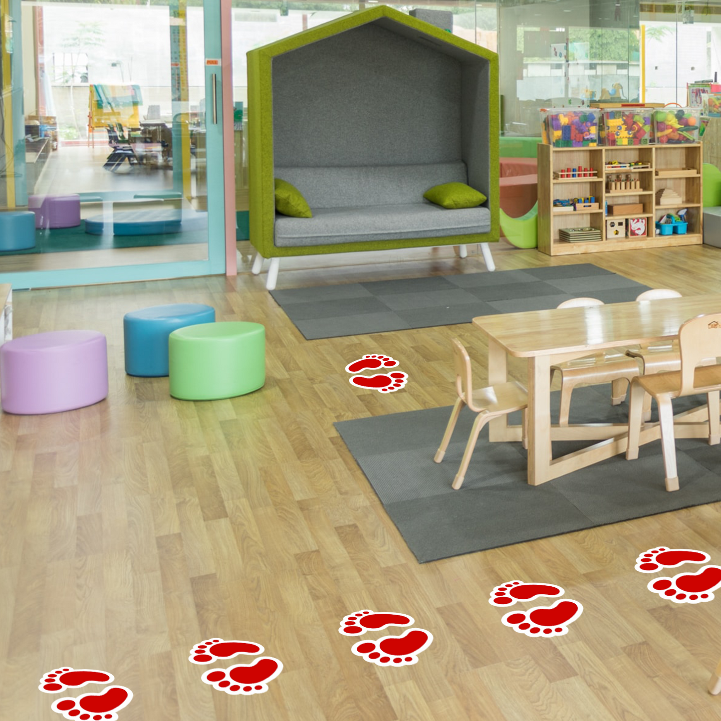 Footprint Vinyl Sticker