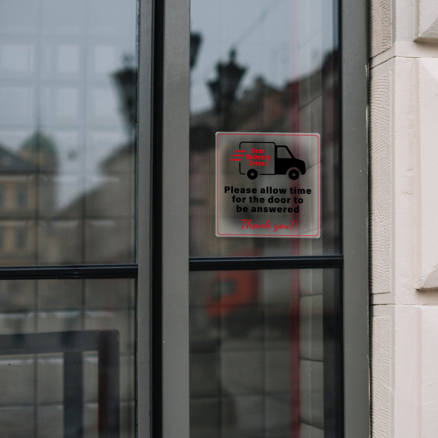 Note For Delivery Driver Vinyl Sticker