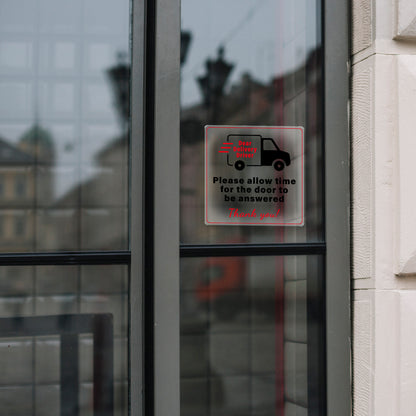 Note For Delivery Driver Vinyl Sticker