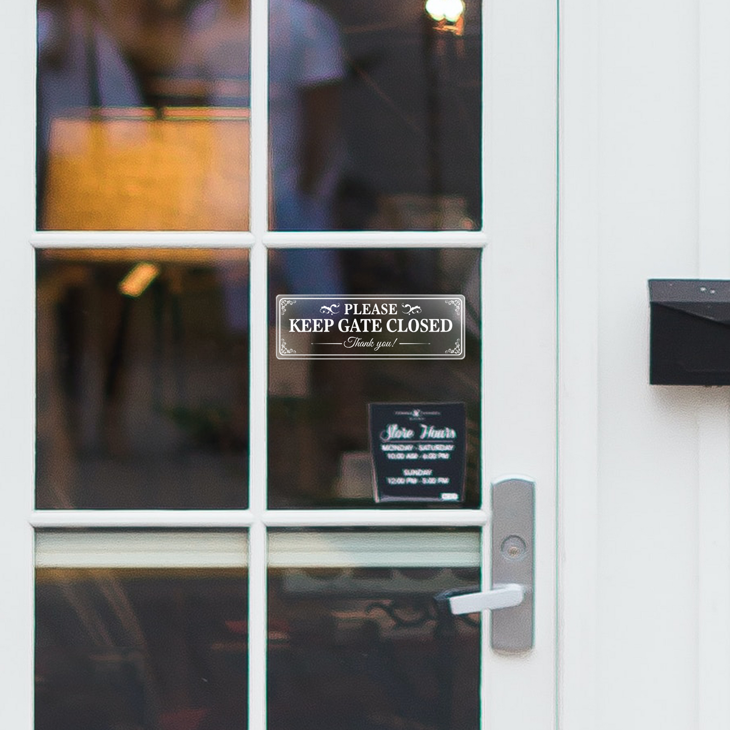 Please Keep Gate Closed Vinyl Sticker