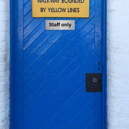 Staff Only 30 x 10 cm Aluminium Sign