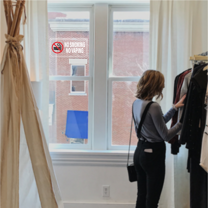 No Smoking No Vaping Vinyl Sticker