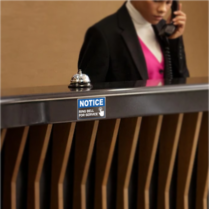 Notice Ring Bell for Service Vinyl Sticker