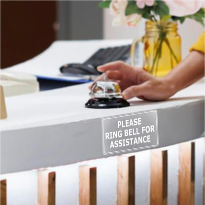 Please Ring Bell for Assistance Vinyl Sticker