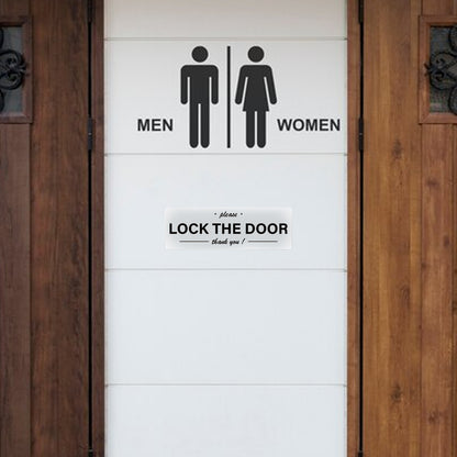 Please Lock The Door Vinyl Sticker