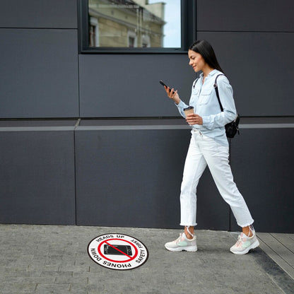 Phones Down Heads Up Vinyl Sticker