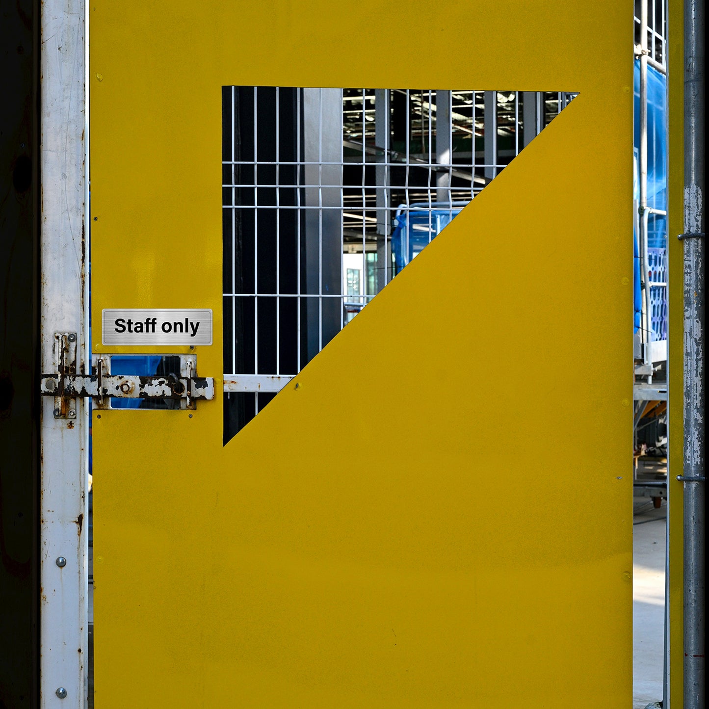 Staff Only 30 x 10 cm Aluminium Sign