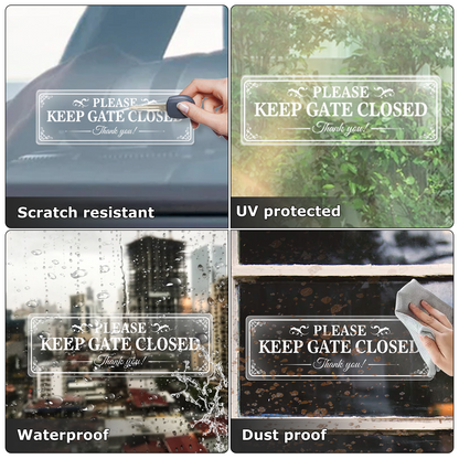 Please Keep Gate Closed Vinyl Sticker