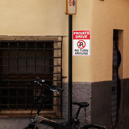 Private Drive 10 x 14 Inch Aluminum Sign