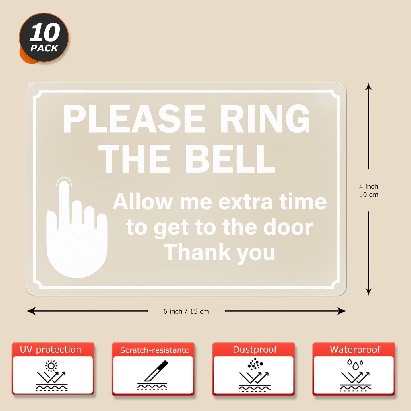 Please Ring The Bell Vinyl Sticker