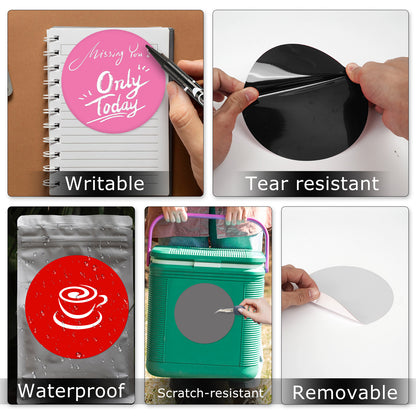 6 Inches Vinyl Round Labels