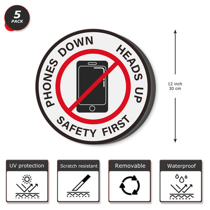 Phones Down Heads Up Vinyl Sticker