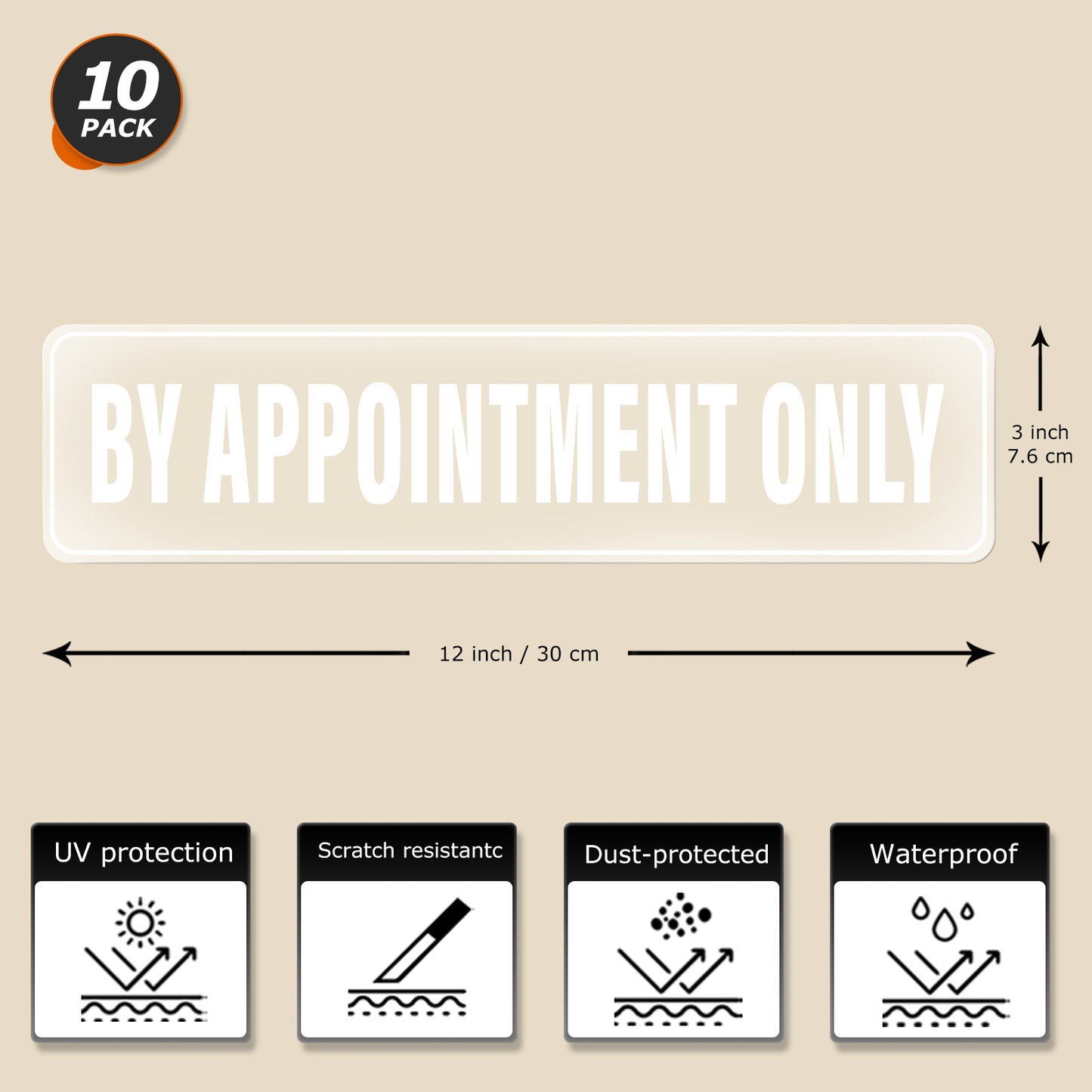 By Appoinyment Only Vinyl Sticker