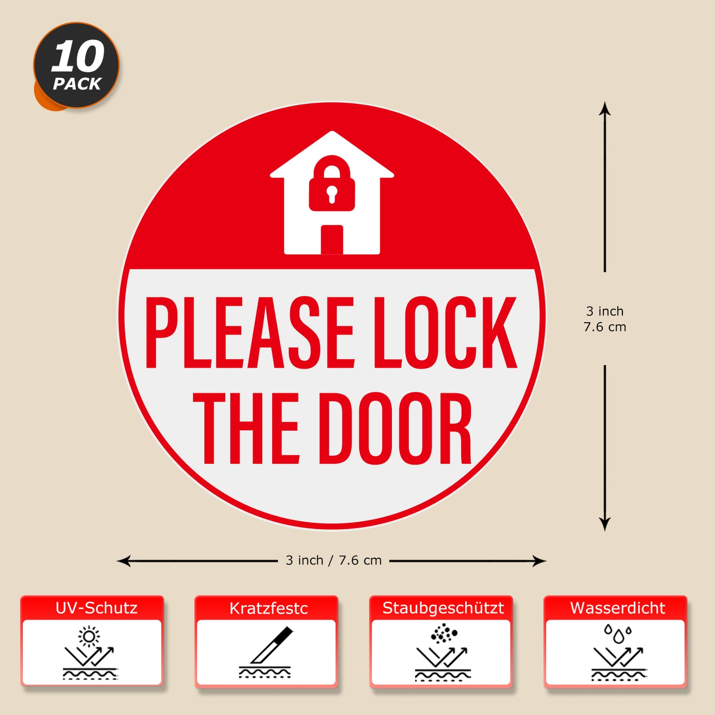 Please Lock The Door Vinyl Sticker