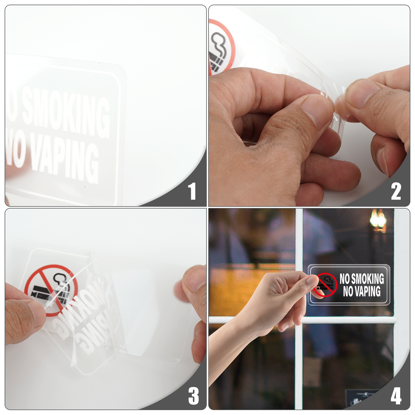 No Smoking No Vaping Vinyl Sticker